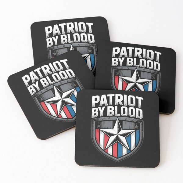 Item preview, Patriot By Blood Chrome Shield Patriotic designed and sold by OldGloryForge.