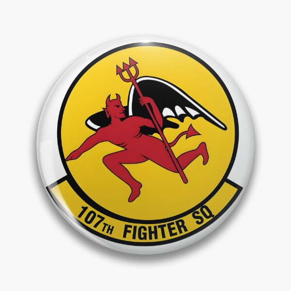 Item preview, Official Insignia of the 107th Fighter Squadron "Red Devils" designed and sold by CharlieDesings.