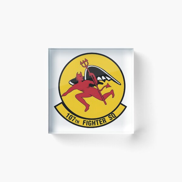 Item preview, Official Insignia of the 107th Fighter Squadron "Red Devils" designed and sold by CharlieDesings.