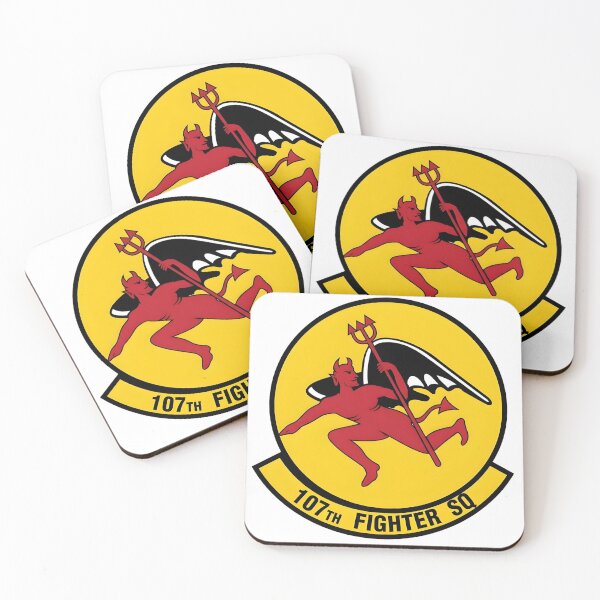 Item preview, Official Insignia of the 107th Fighter Squadron "Red Devils" designed and sold by CharlieDesings.