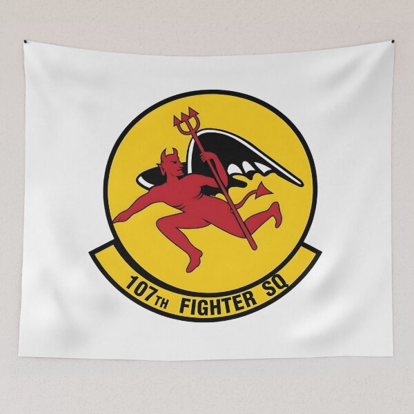 Item preview, Official Insignia of the 107th Fighter Squadron "Red Devils" designed and sold by CharlieDesings.