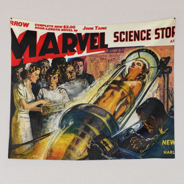 Item preview, Vintage Sci-Fi Pulp Magazine Cover Art for Retro Science Fiction Fans designed and sold by RickE.