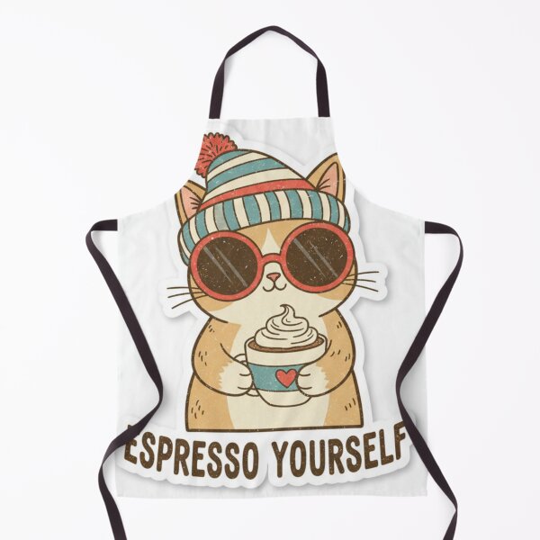Item preview, Espresso Yourself - Funny Coffee Lover Cat designed and sold by mimouna00.