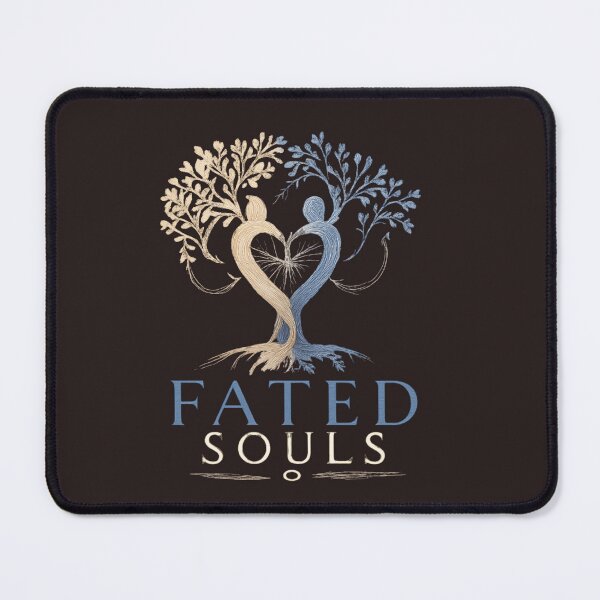 Item preview, Fated Souls – Abstract Figures Connected by Glowing Thread, Romantic Destiny Illustration for Couples designed and sold by JagrDesigns.