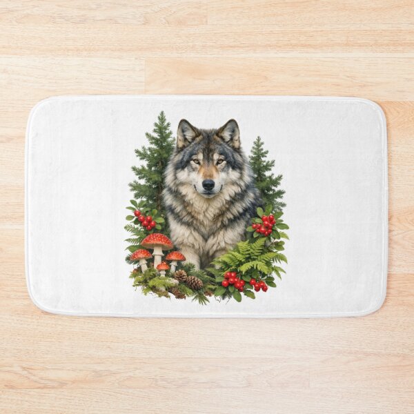 Item preview, Majestic wolf in the heart of the forest designed and sold by CHRIST5000.