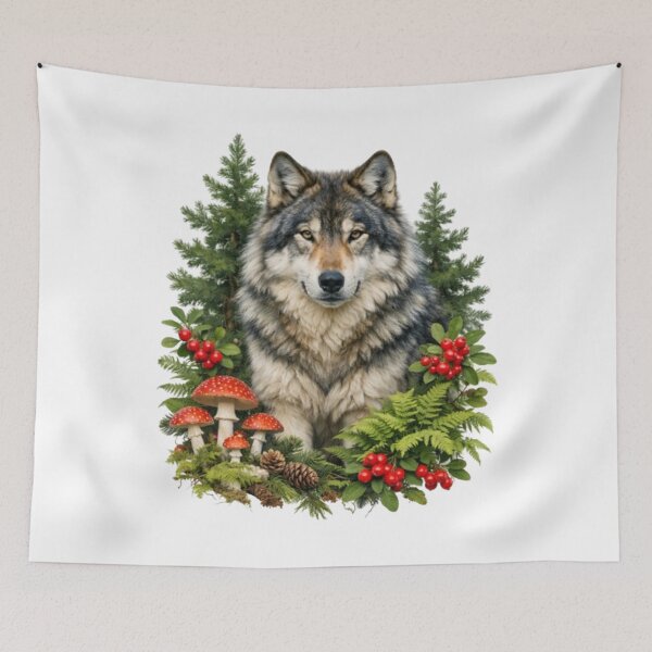 Item preview, Majestic wolf in the heart of the forest designed and sold by CHRIST5000.