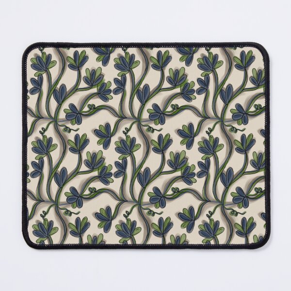 Item preview, Intertwined green and blue flowers designed and sold by atelierthipic.
