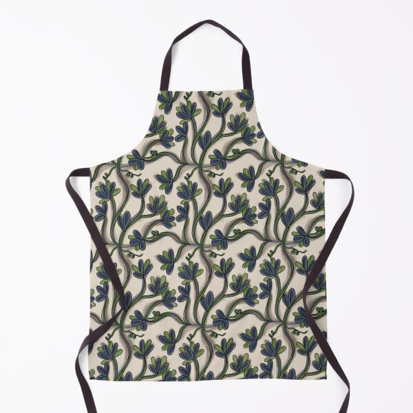 Item preview, Intertwined green and blue flowers designed and sold by atelierthipic.
