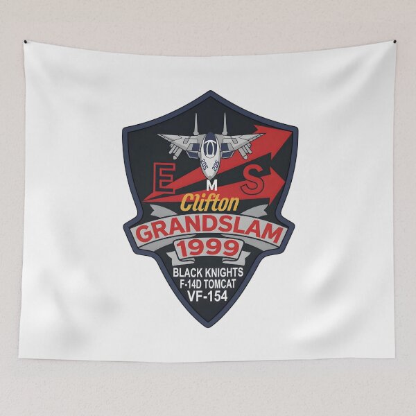 Item preview, US Navy VF-154 "Black Knights" Grandslam 1999 Commemorative Patch designed and sold by CharlieDesings.