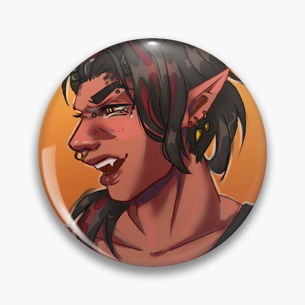 Item preview, Karlach inspired tiefling barbarian portrait designed and sold by Lariss._.Jpg.