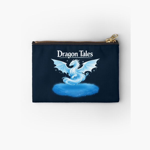 Item preview, Dragon Tales Logo — Ethereal Blue Galaxy Dragon Design designed and sold by Yasmine Mohammed.