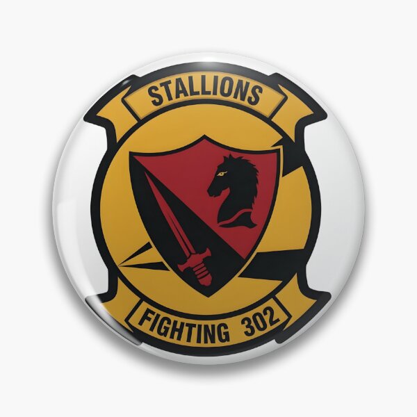 Item preview, Official Insignia of US Navy Reserve Fighter Squadron 302 (VF-302) "Stallions" designed and sold by CharlieDesings.