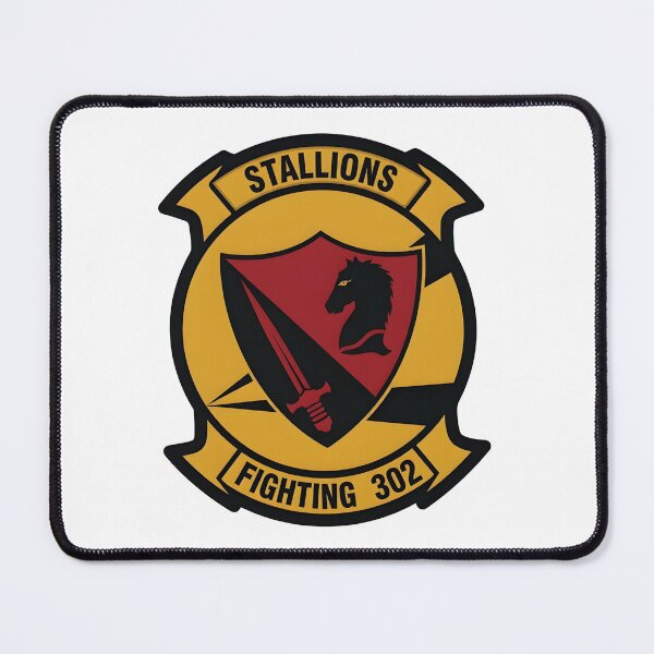 Item preview, Official Insignia of US Navy Reserve Fighter Squadron 302 (VF-302) "Stallions" designed and sold by CharlieDesings.
