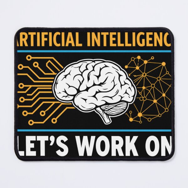 Item preview, Funny AI - Before Tackling Artificial Intelligence Let’s Work On Natural Stupidity designed and sold by CutOutIdols.