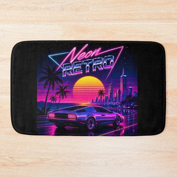 Item preview, Neon Retro Sunset Car – Vaporwave City Synthwave Night Aesthetic designed and sold by MartBook.