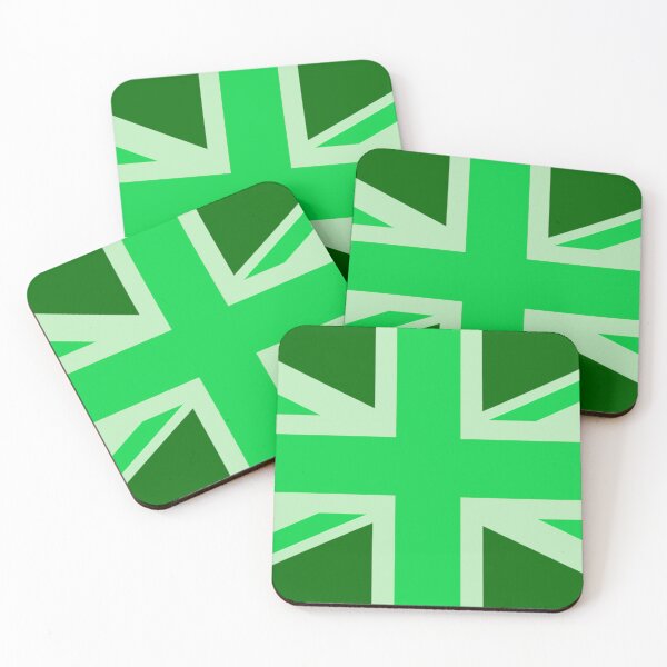 Item preview, Green Union Jack designed and sold by Logo-A-GoGo.