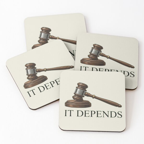 Item preview, Lawyer Gift Funny It Depends Law School Student Humor designed and sold by AkDesign022.