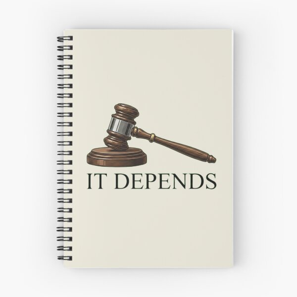 Item preview, Lawyer Gift Funny It Depends Law School Student Humor designed and sold by AkDesign022.