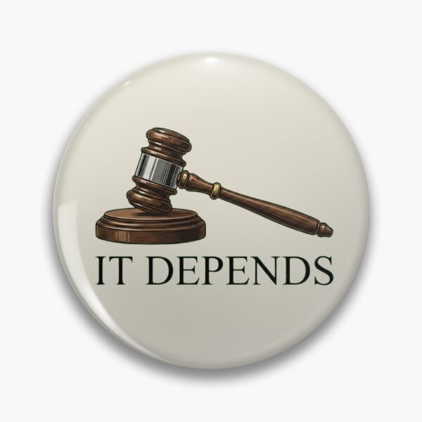Item preview, Lawyer Gift Funny It Depends Law School Student Humor designed and sold by AkDesign022.