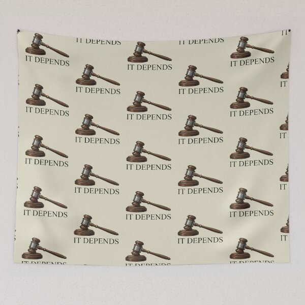 Item preview, Lawyer Gift Funny It Depends Law School Student Humor designed and sold by AkDesign022.