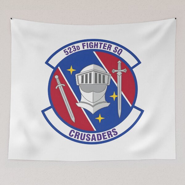 Item preview, Official Insignia of the 523d Fighter Squadron "Crusaders" designed and sold by CharlieDesings.
