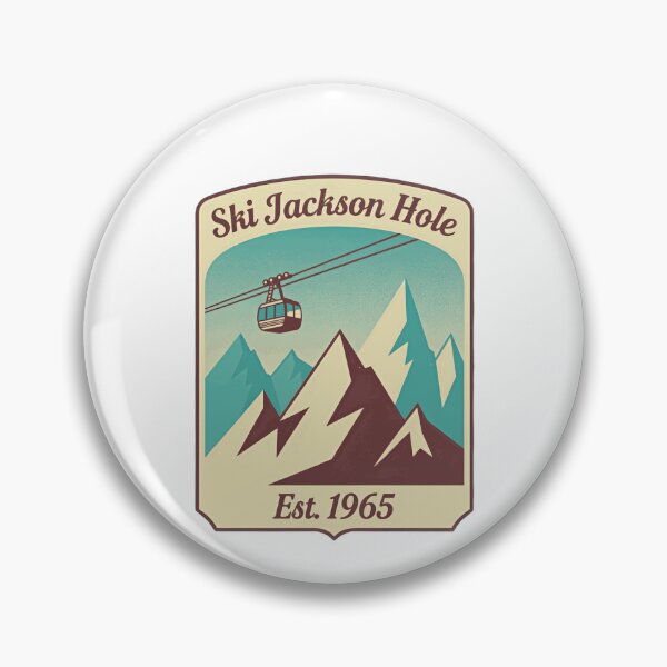 Item preview, Ski Jackson Hole Est. 1965 Mountain Skiing Wyoming Skier Snowboarder designed and sold by Simsimah26Parks.