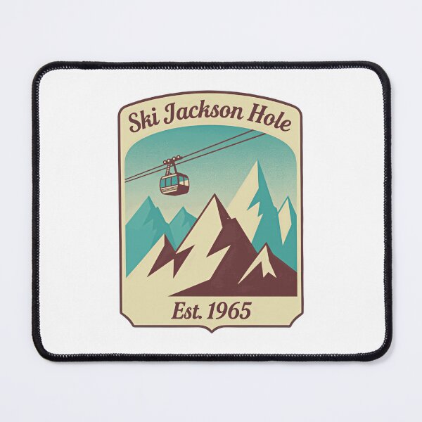 Item preview, Ski Jackson Hole Est. 1965 Mountain Skiing Wyoming Skier Snowboarder designed and sold by Simsimah26Parks.