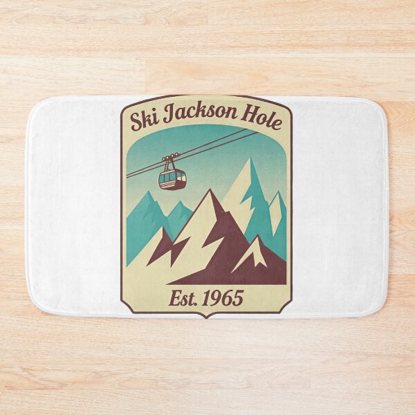 Item preview, Ski Jackson Hole Est. 1965 Mountain Skiing Wyoming Skier Snowboarder designed and sold by Simsimah26Parks.
