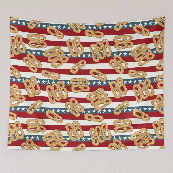 Item preview, Philly Soft Pretzels - Red, White, & Blue designed and sold by Elizabeth Weglein.