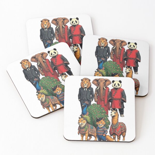 Item preview, Vibrant Animals in World Costumes | Global Culture Crew designed and sold by ekemarket.