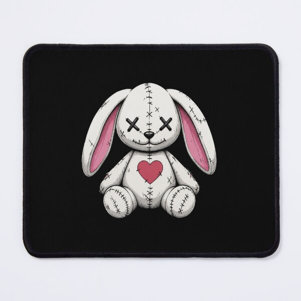 Item preview, Emo Bunny Cross Eyes Stitched Gothic Creepy Cute Art designed and sold by HOODYBUDSTYLES.
