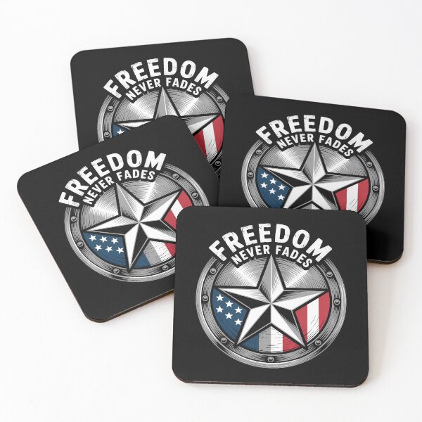 Item preview, Freedom Never Fades Metal Medallion Patriotic designed and sold by OldGloryForge.