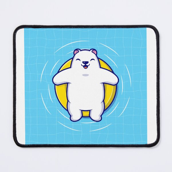 Item preview, Cute Polar Bear Floating in Swimming Pool Summer designed and sold by cbarilnb.