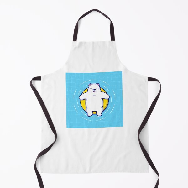 Item preview, Cute Polar Bear Floating in Swimming Pool Summer designed and sold by cbarilnb.