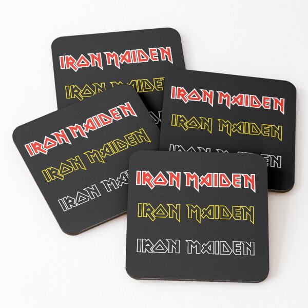 Item preview, Iron Maiden Heavy Metal Rock Band Logo Set designed and sold by 1001T-Shirt.