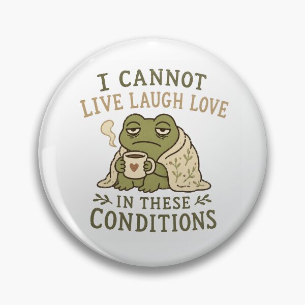 Item preview, Tired Frog Cottagecore Meme For Burnt Out Introverts designed and sold by AMICO77.