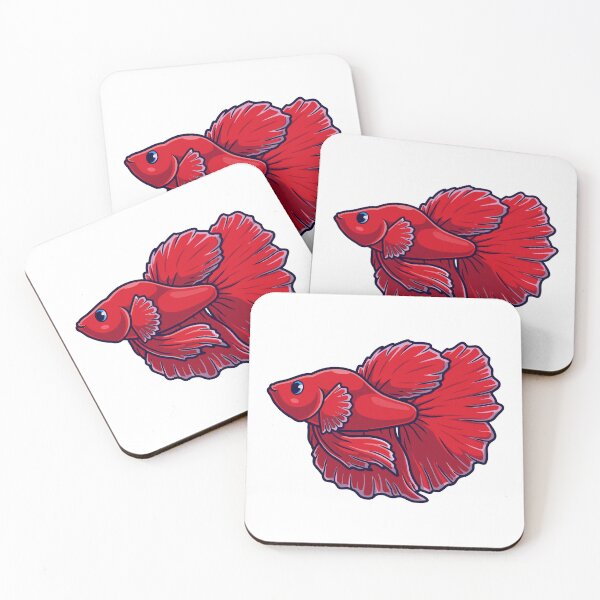Item preview, Beautiful Red Betta Fish Siamese Fighting Fish Vector designed and sold by cbarilnb.