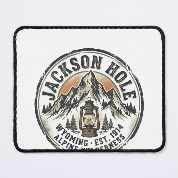 Item preview, Jackson Hole Wyoming Est. 1914 Alpine Wilderness Mountain Outdoor Travel designed and sold by Simsimah26Parks.