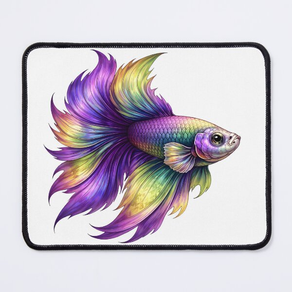Item preview, Vibrant Purple Betta Fish designed and sold by Shelley Loewnau-Jones Studio.
