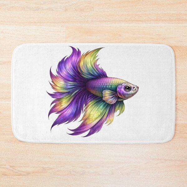 Item preview, Vibrant Purple Betta Fish designed and sold by Shelley Loewnau-Jones Studio.