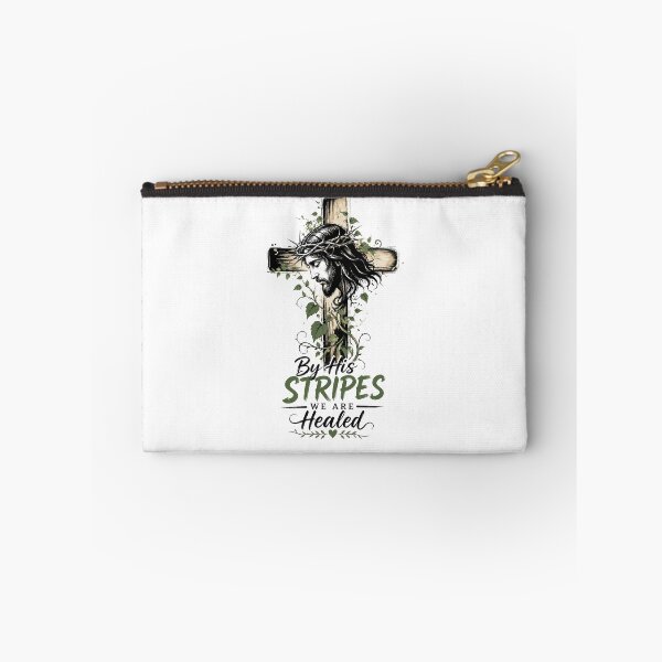 Item preview, By His Stripes We Are Healed – Christian Cross Jesus Bible Verse Design designed and sold by Ashes to Artistry.