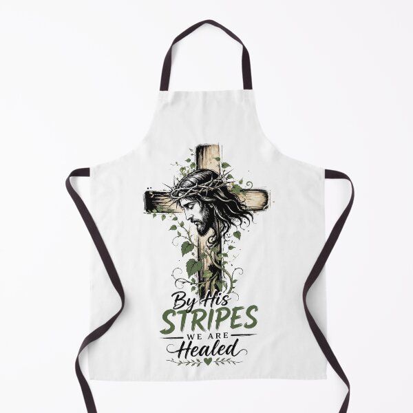 Item preview, By His Stripes We Are Healed – Christian Cross Jesus Bible Verse Design designed and sold by Ashes to Artistry.