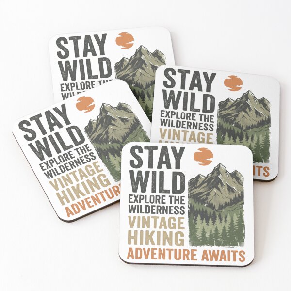 Item preview, Stay Wild Explore The Wilderness Vintage Hiking Adventure Awaits Outdoor Hiker Explorer designed and sold by Simsimah26Parks.