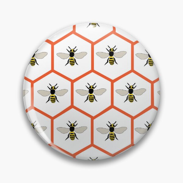 Item preview, Honey Bee Honeycomb Pattern designed and sold by Nisha Prabhu.