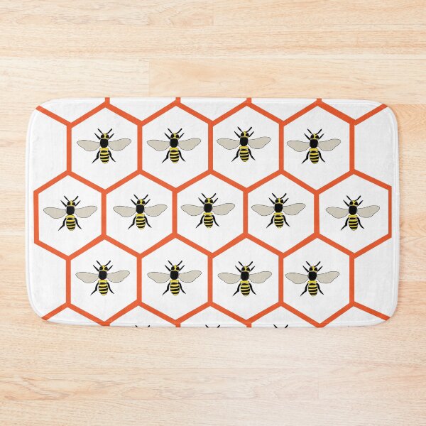 Item preview, Honey Bee Honeycomb Pattern designed and sold by Nisha Prabhu.