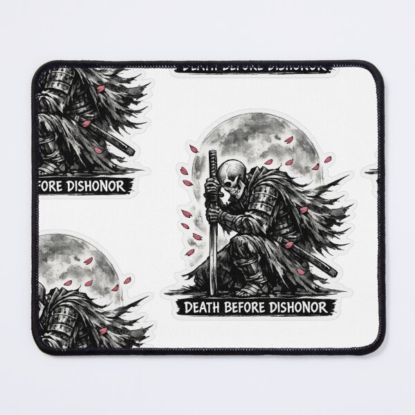 Item preview, Death Before Dishonor – Skeletal Samurai Honor Design designed and sold by Ecocrushstudio.