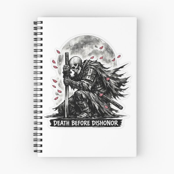 Item preview, Death Before Dishonor – Skeletal Samurai Honor Design designed and sold by Ecocrushstudio.