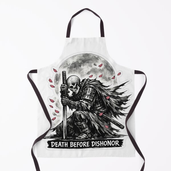Item preview, Death Before Dishonor – Skeletal Samurai Honor Design designed and sold by Ecocrushstudio.