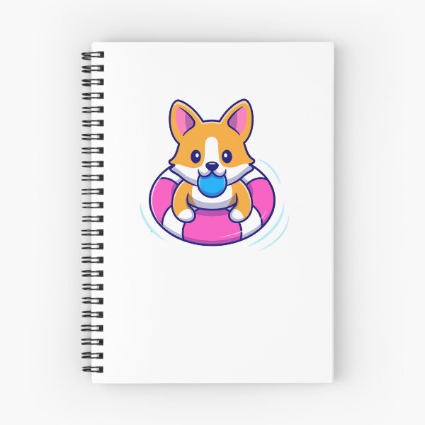 Item preview, Cute Corgi Puppy Floating on Swim Ring Summer designed and sold by cbarilnb.