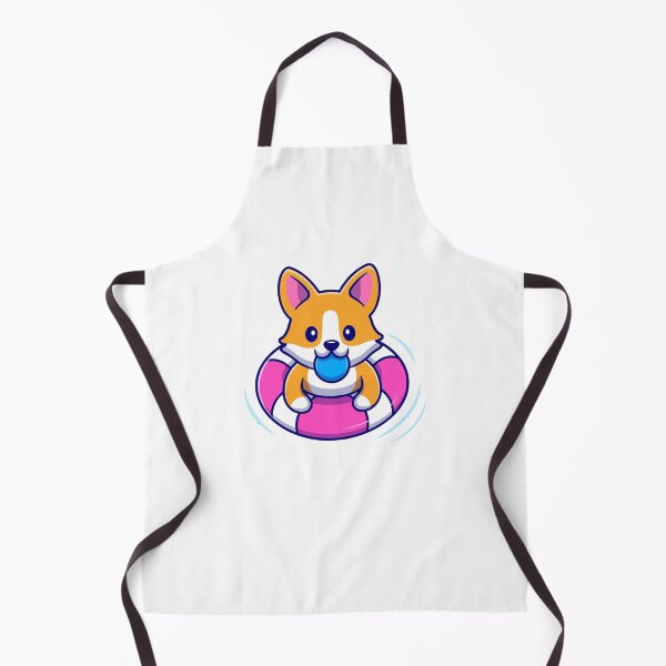 Item preview, Cute Corgi Puppy Floating on Swim Ring Summer designed and sold by cbarilnb.